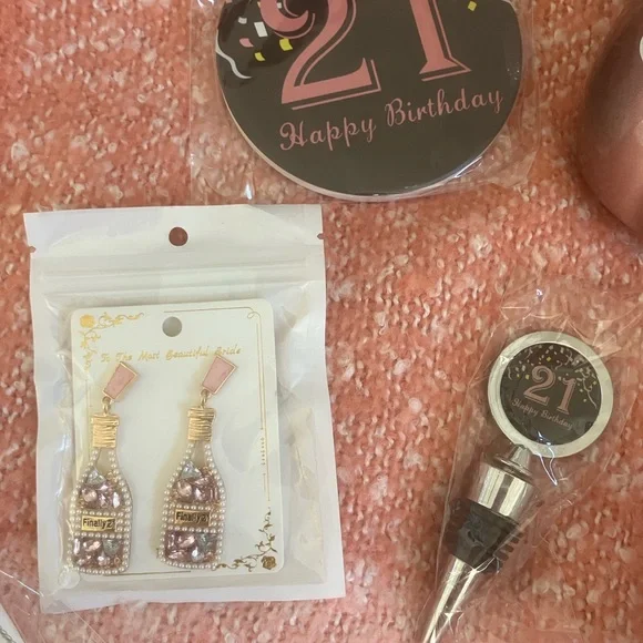 21st Birthday Gift Set with Rose Gold Tumbler - Picture 2 of 6